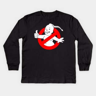 Cute Female Feminist Gender Swap Ghost Kids Long Sleeve T-Shirt